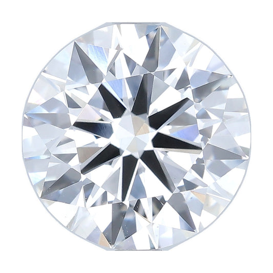 3.04 ct round lab-grown diamond, D color, VS1 clarity, IGI certified, still from its 360° video