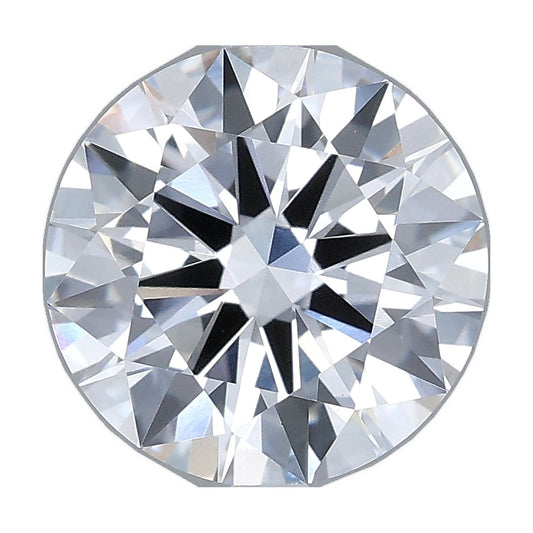 3.04 ct round lab-grown diamond, D color, VS1 clarity, IGI certified, still from its 360° video