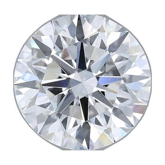 3.04 ct round lab-grown diamond, D color, VS1 clarity, IGI certified, still from its 360° video