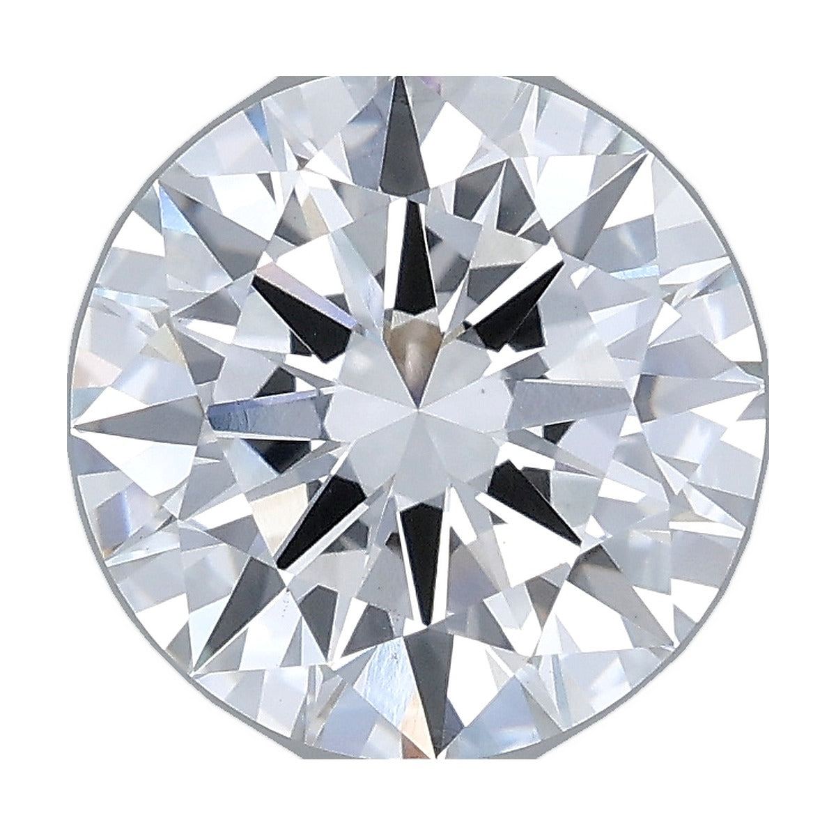 3.04 ct round lab-grown diamond, D color, VS1 clarity, IGI certified, still from its 360° video