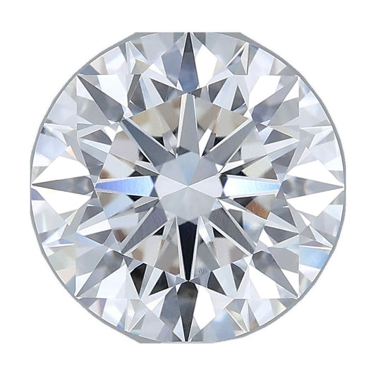 3.04 ct round lab-grown diamond, D color, VVS1 clarity, IGI certified, still from its 360° video