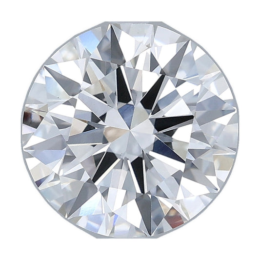 3.04 ct round lab-grown diamond, E color, VVS2 clarity, IGI certified, still from its 360° video