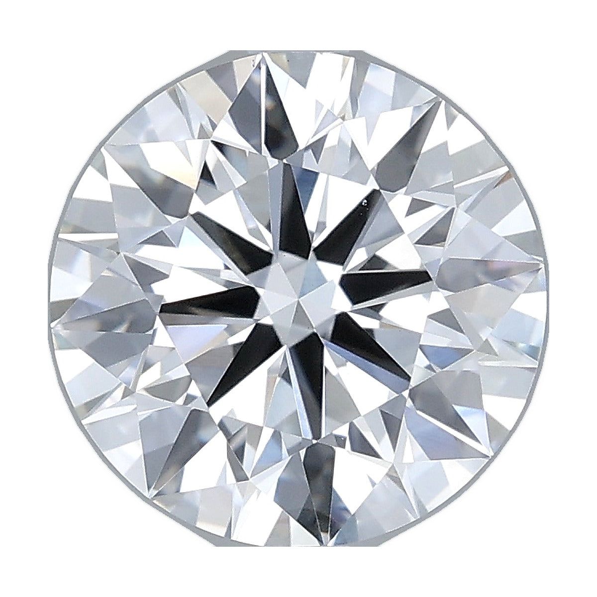 3.04 ct round lab-grown diamond, E color, VVS2 clarity, IGI certified, still from its 360° video