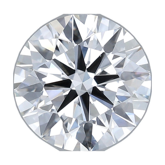 3.04 ct round lab-grown diamond, E color, VVS2 clarity, IGI certified, still from its 360° video