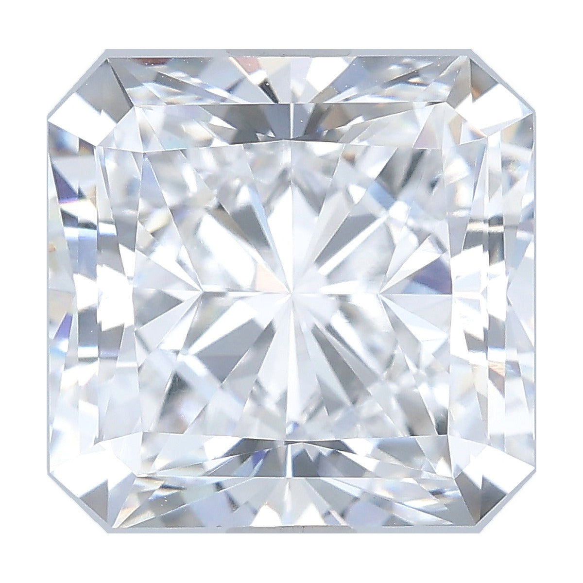 3.04 ct square radiant lab-grown diamond, D color, VVS2 clarity, IGI certified, still from its 360° video