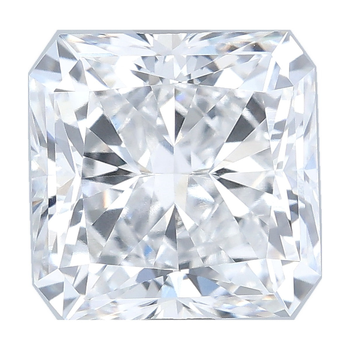3.04 ct square radiant lab-grown diamond, D color, VVS2 clarity, IGI certified, still from its 360° video