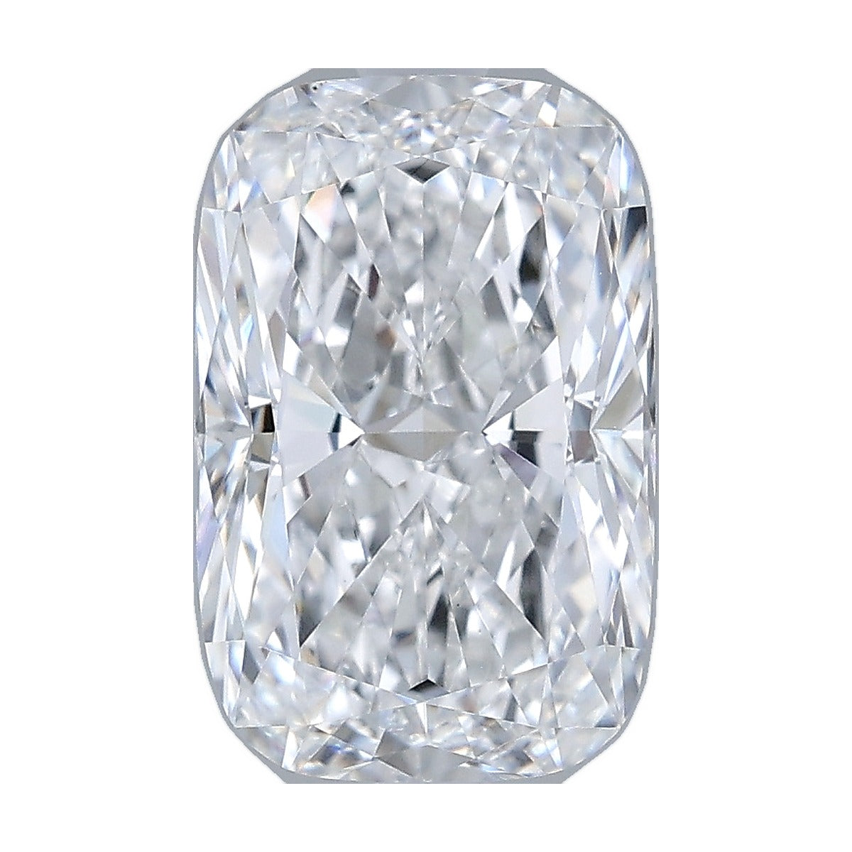 3.05 ct elongated cushion lab-grown diamond, D color, VS1 clarity, IGI certified, still from its 360° video
