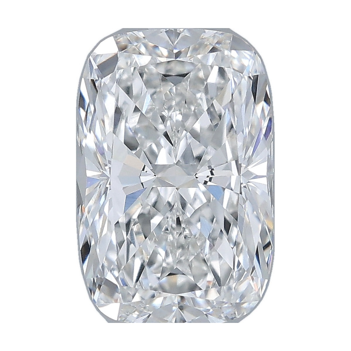 3.05 ct elongated cushion lab-grown diamond, E color, VVS2 clarity, IGI certified, still from its 360° video