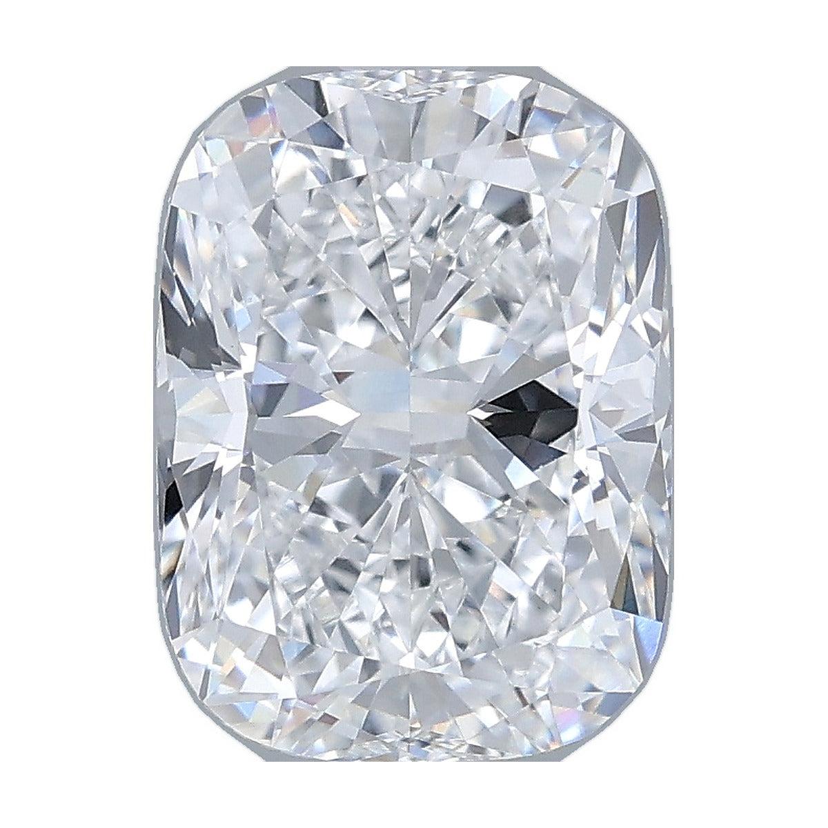 3.05 ct elongated cushion lab-grown diamond, E color, VVS2 clarity, IGI certified, still from its 360° video