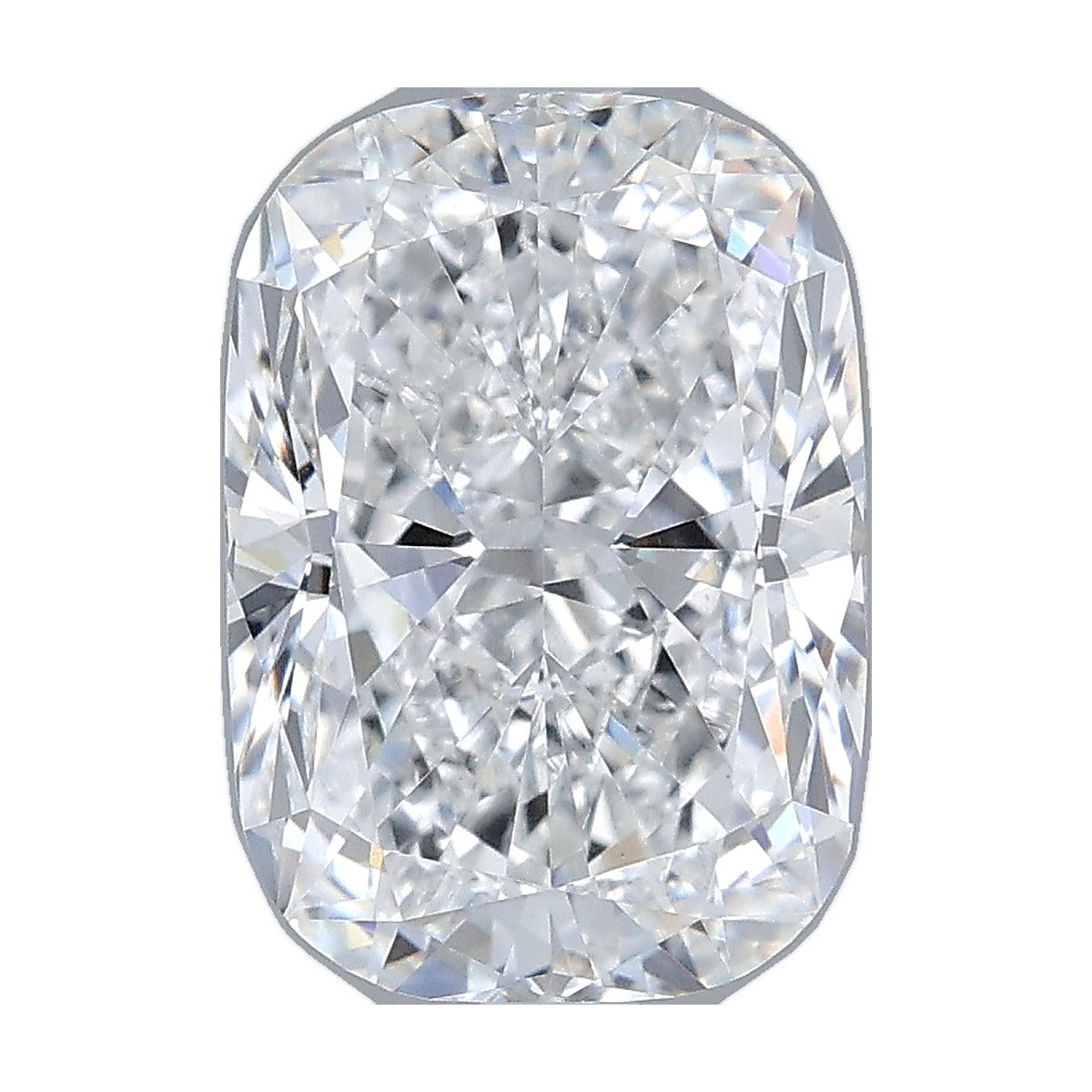 3.05 ct elongated cushion lab-grown diamond, E color, VVS2 clarity, IGI certified, still from its 360° video