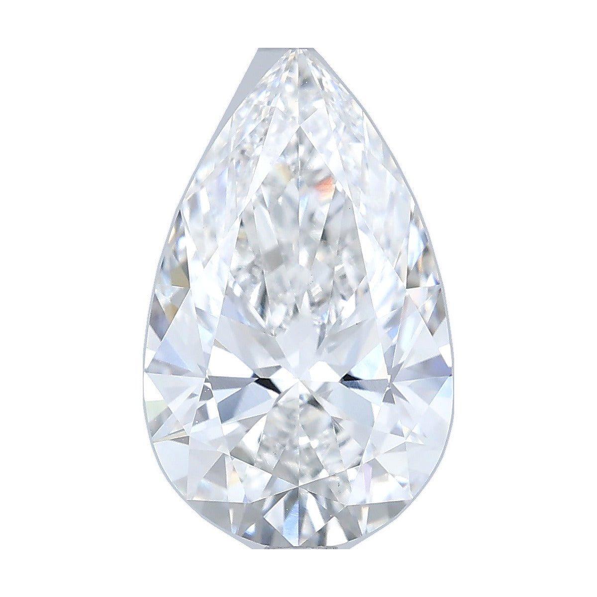 3.05 ct pear lab-grown diamond, F color, VS1 clarity, IGI certified, still from its 360° video