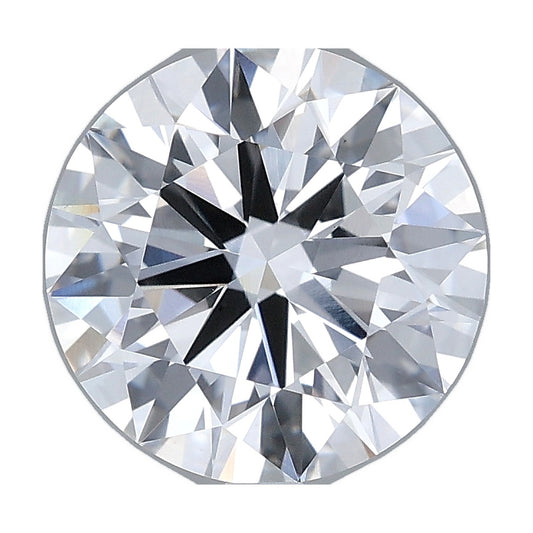 3.05 ct round lab-grown diamond, D color, VS1 clarity, IGI certified, still from its 360° video