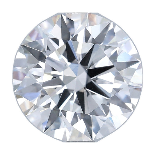 3.05 ct round lab-grown diamond, E color, VS1 clarity, GIA certified, still from its 360° video