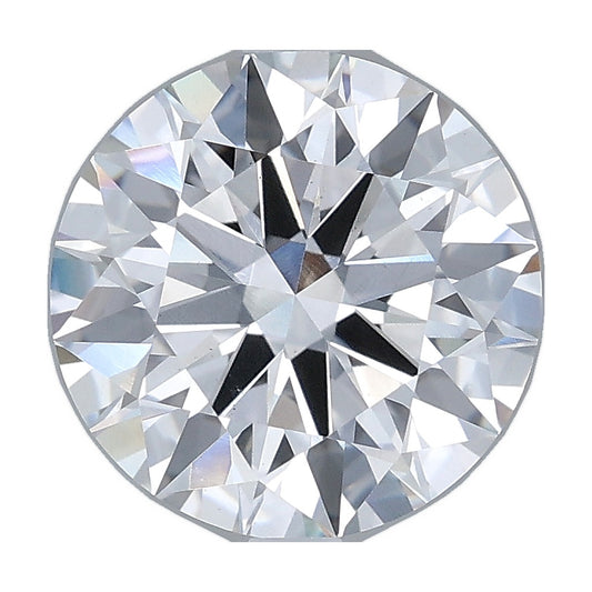 3.05 ct round lab-grown diamond, E color, VS1 clarity, IGI certified, still from its 360° video