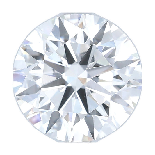 3.05 ct round lab-grown diamond, F color, VVS2 clarity, IGI certified, still from its 360° video
