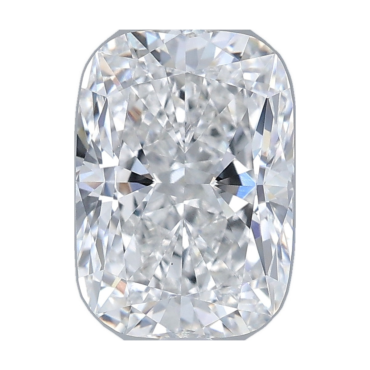 3.06 ct elongated cushion lab-grown diamond, E color, VS1 clarity, IGI certified, still from its 360° video