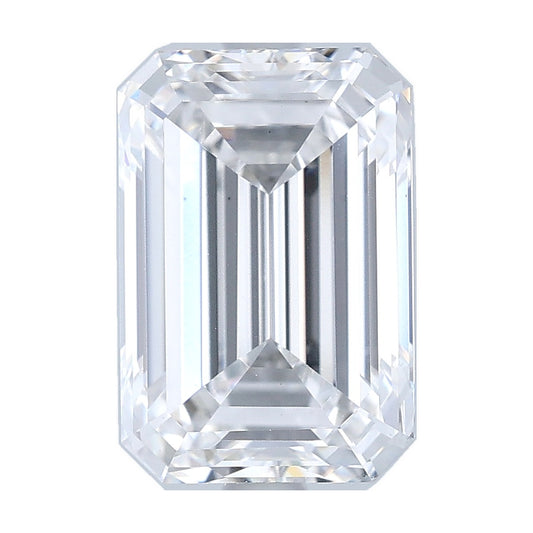 3.06 ct emerald lab-grown diamond, D color, VS2 clarity, IGI certified, still from its 360° video