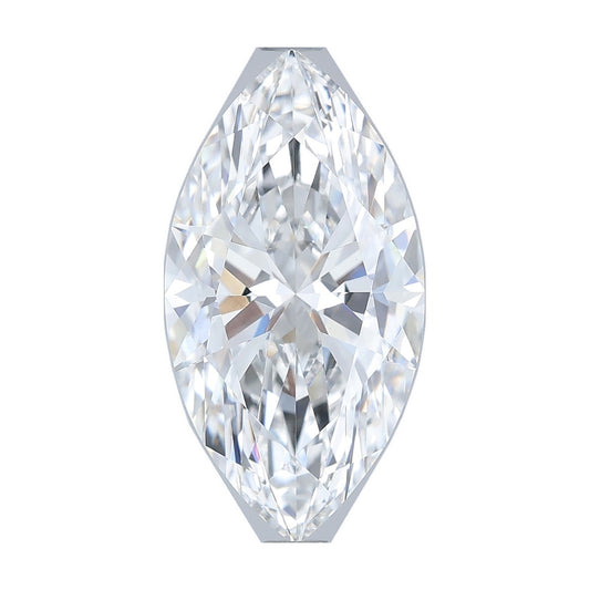3.06 ct marquise lab-grown diamond, E color, VVS2 clarity, IGI certified, still from its 360° video