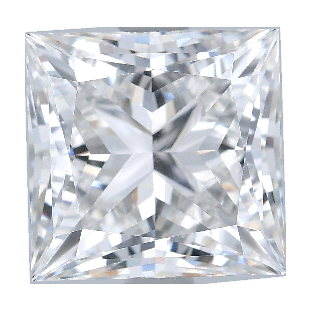 3.06 ct princess lab-grown diamond, F color, VVS2 clarity, IGI certified, still from its 360° video