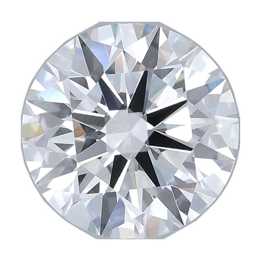 3.06 ct round lab-grown diamond, D color, VVS2 clarity, IGI certified, still from its 360° video