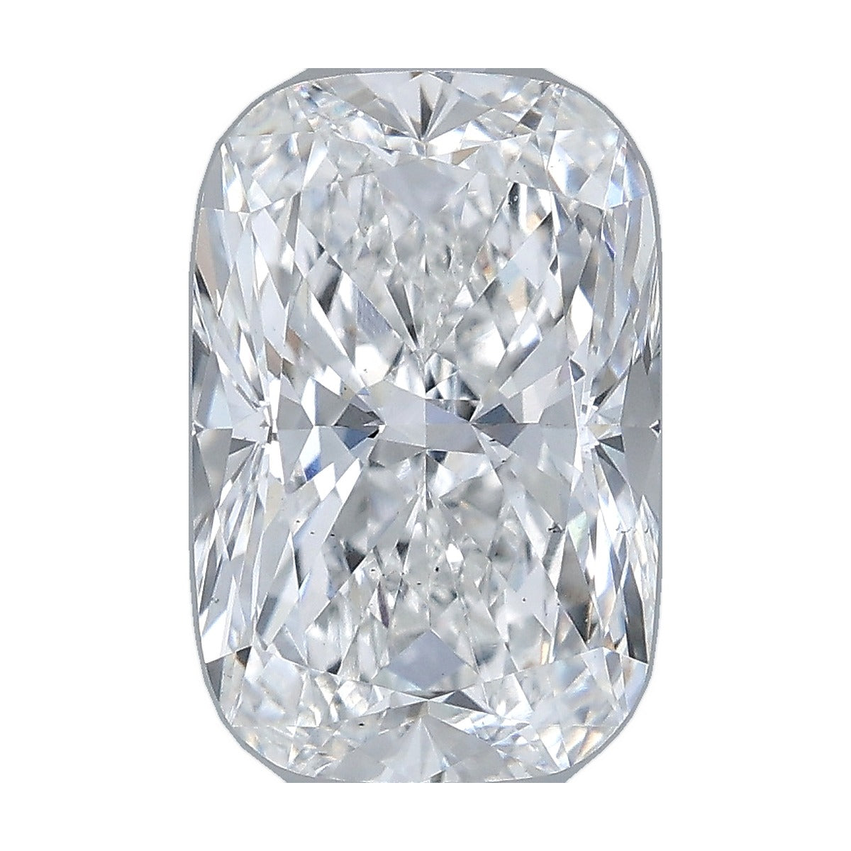 3.07 ct elongated cushion lab-grown diamond, E color, VS2 clarity, IGI certified, still from its 360° video