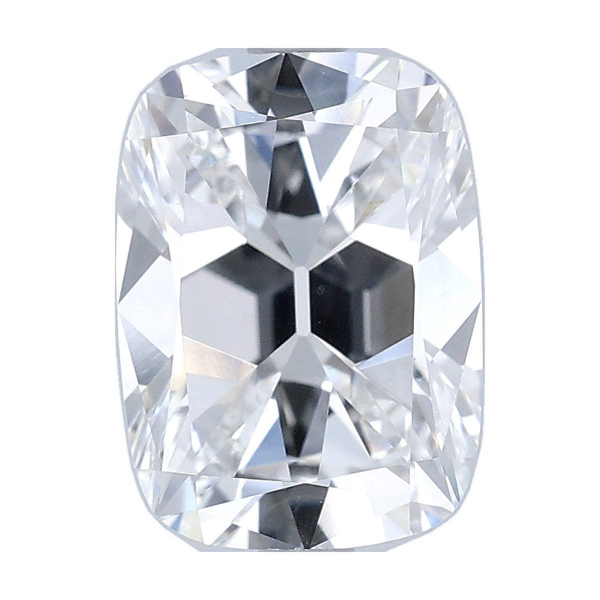 3.07 ct elongated old mine cushion lab-grown diamond, E color, VVS1 clarity, IGI certified, still from its 360° video