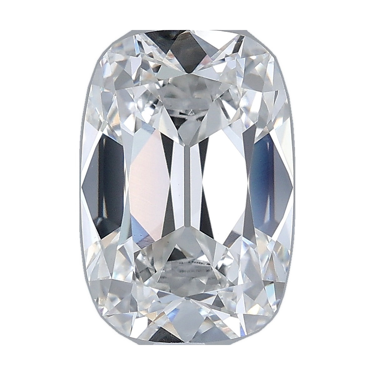 3.07 ct elongated old mine cushion lab-grown diamond, F color, VS1 clarity, IGI certified, still from its 360° video