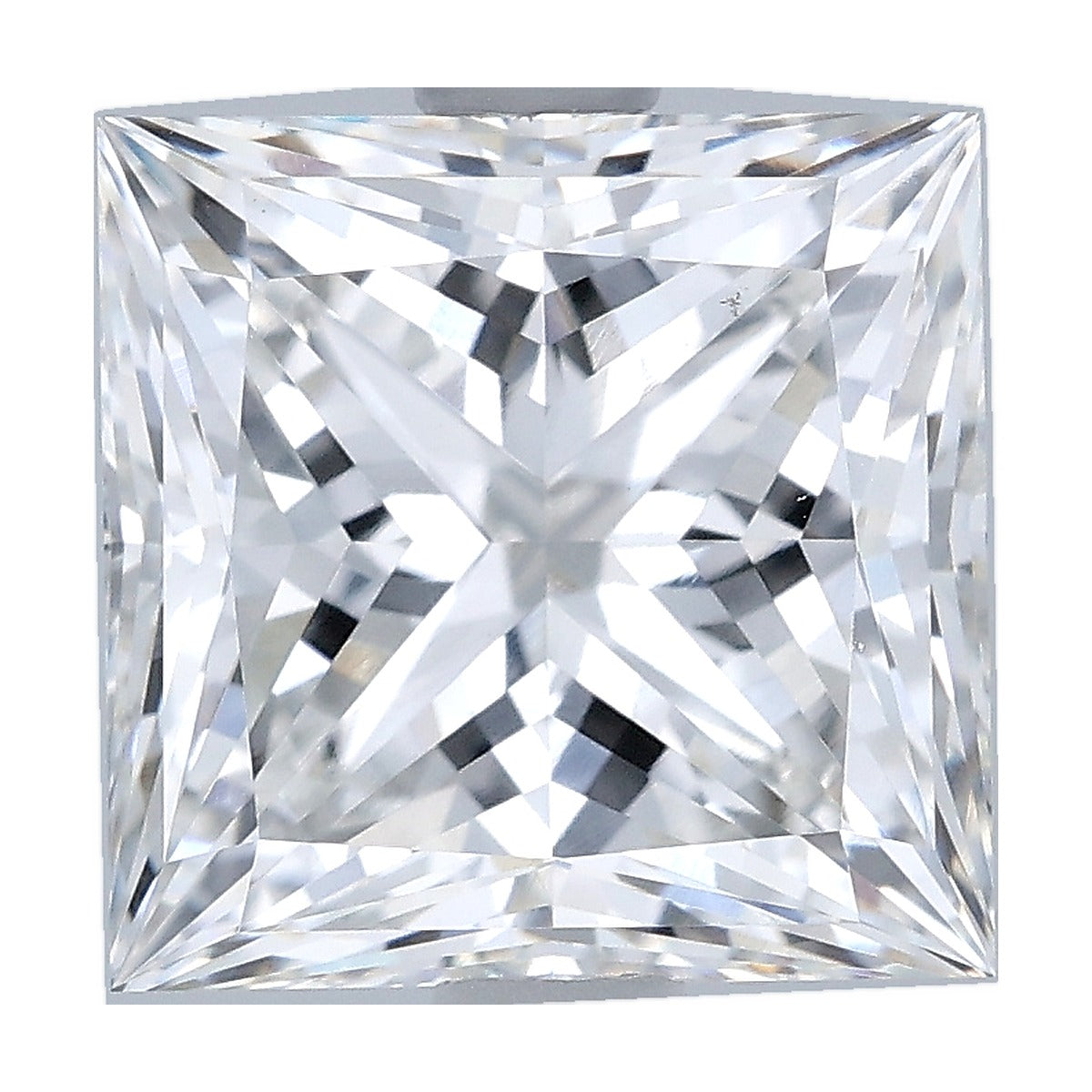 3.07 ct princess lab-grown diamond, F color, VVS2 clarity, IGI certified, still from its 360° video