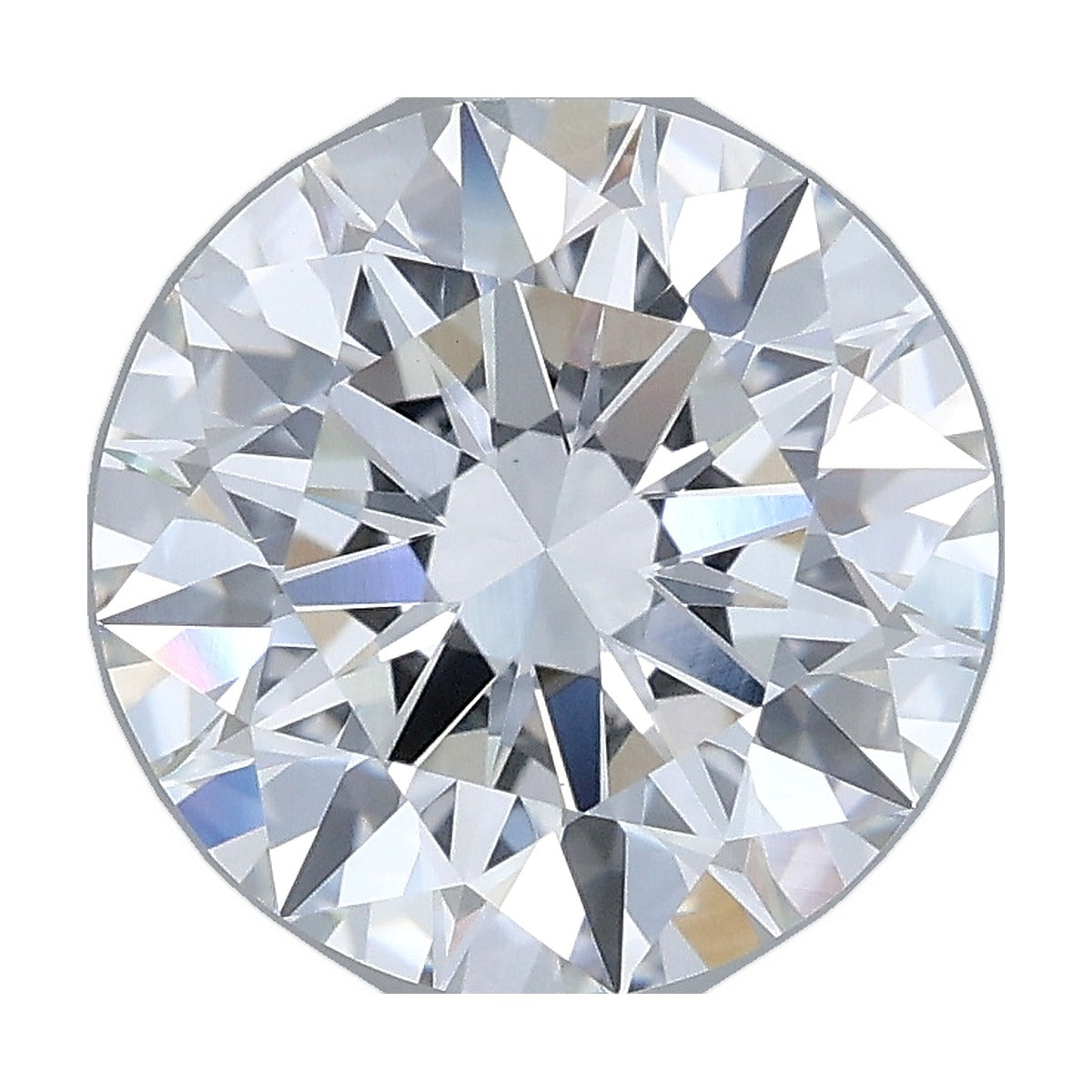 3.07 ct round lab-grown diamond, D color, VVS2 clarity, IGI certified, still from its 360° video