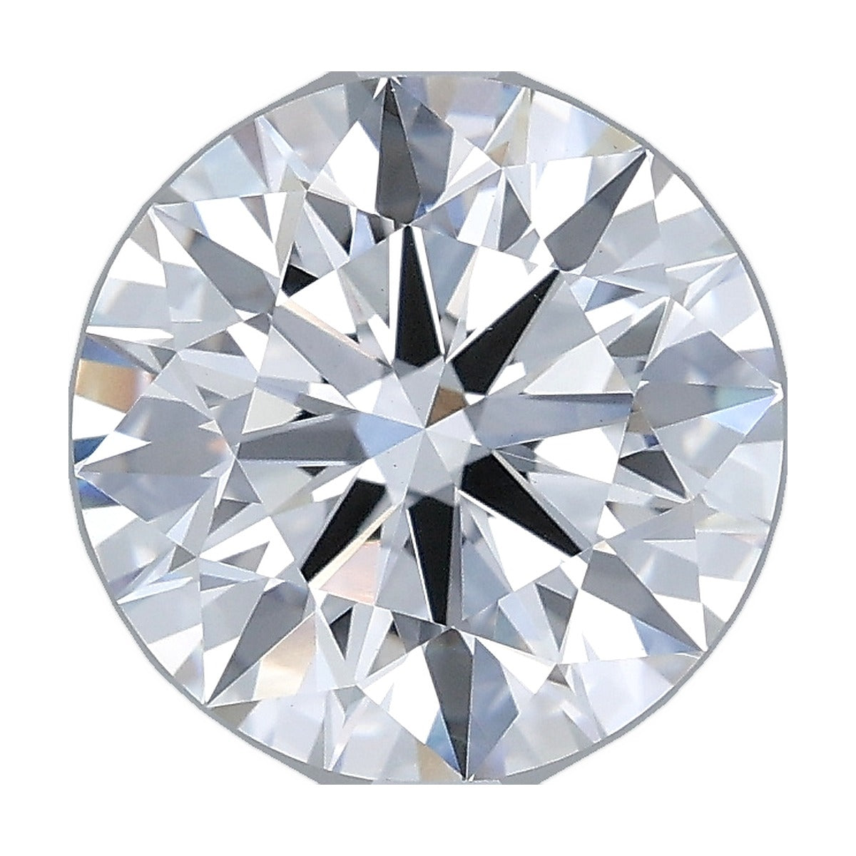 3.07 ct round lab-grown diamond, D color, VVS2 clarity, IGI certified, still from its 360° video