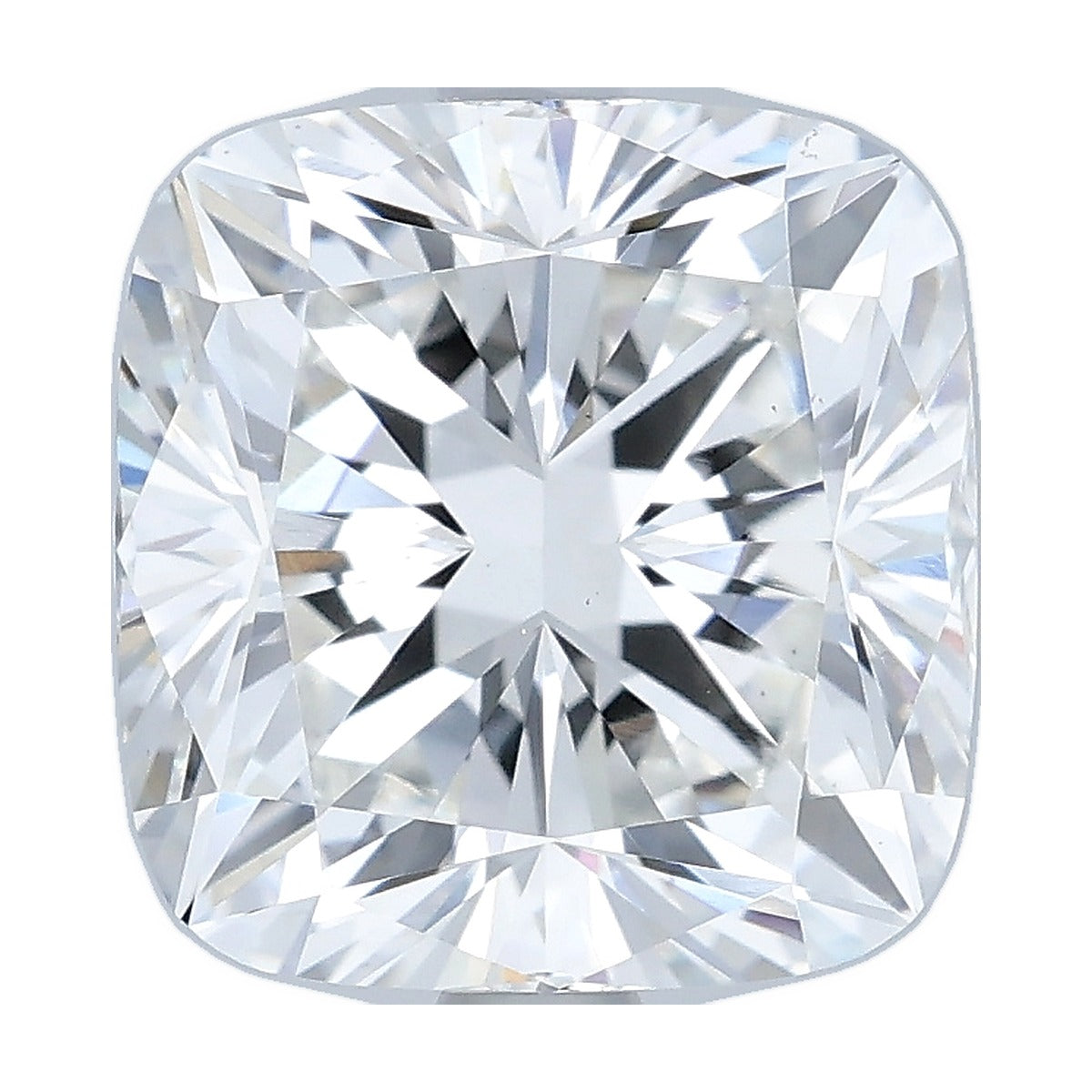 3.08 ct cushion lab-grown diamond, F color, VS1 clarity, IGI certified, still from its 360° video