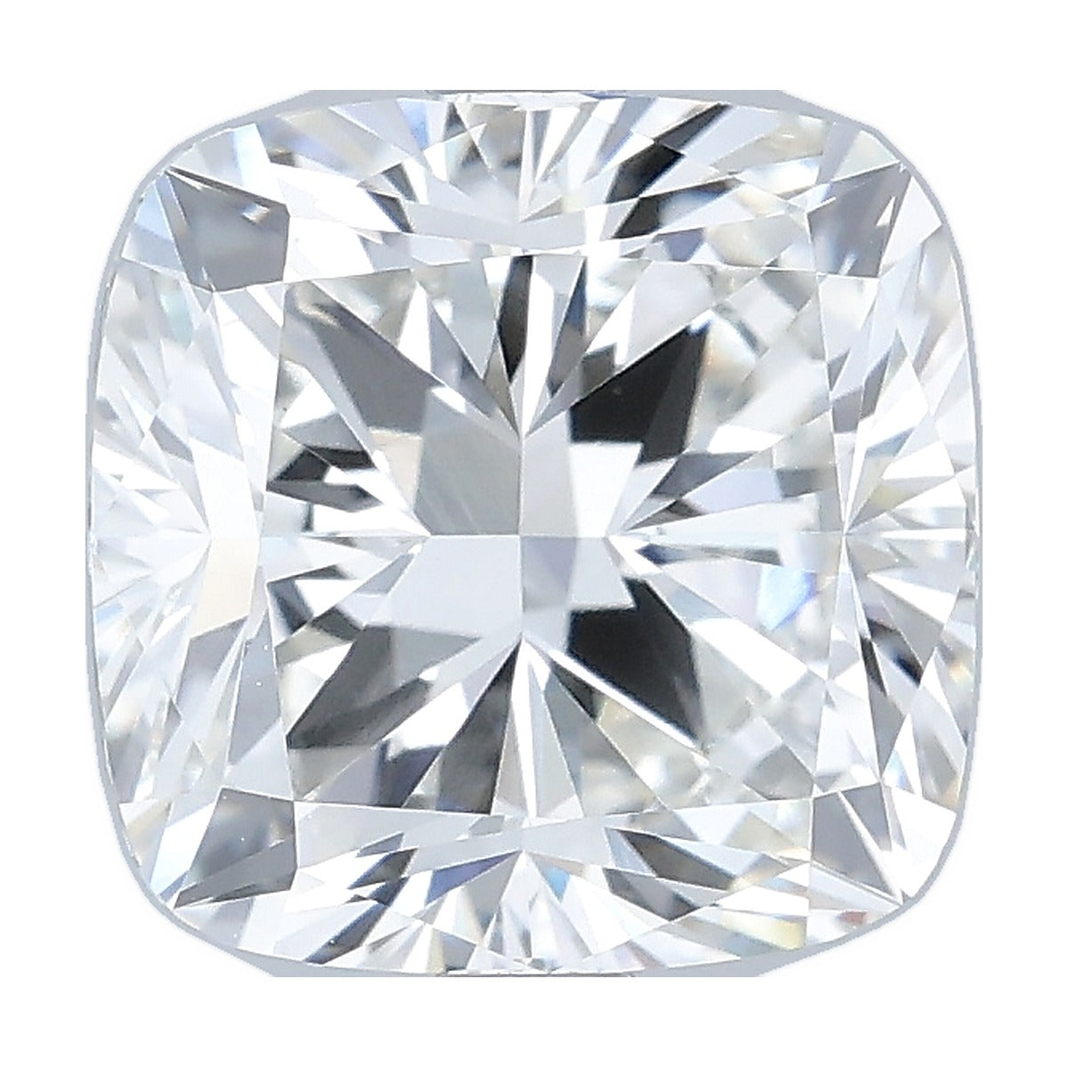 3.08 ct cushion lab-grown diamond, G color, VVS2 clarity, IGI certified, still from its 360° video