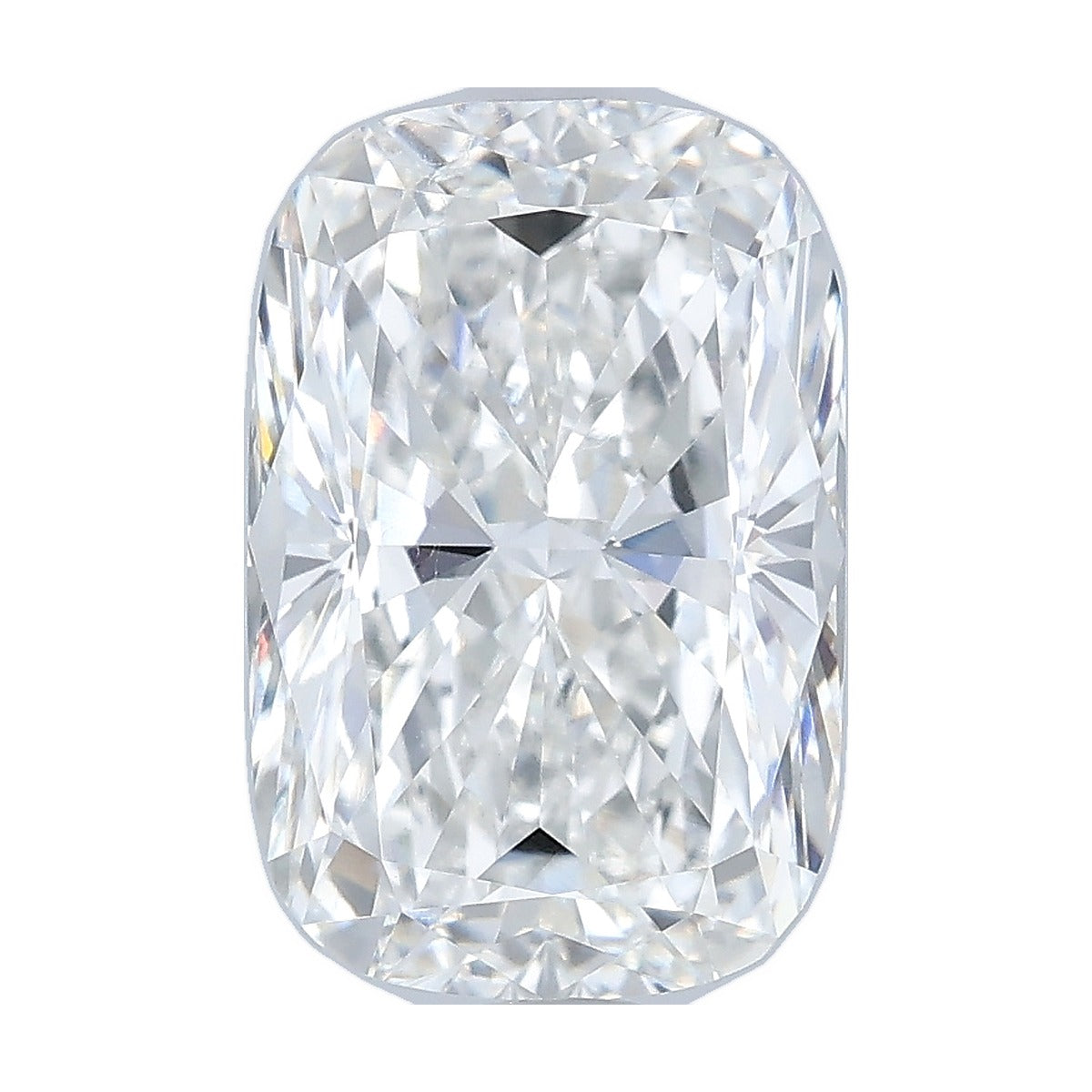 3.08 ct elongated cushion lab-grown diamond, F color, VVS2 clarity, IGI certified, still from its 360° video