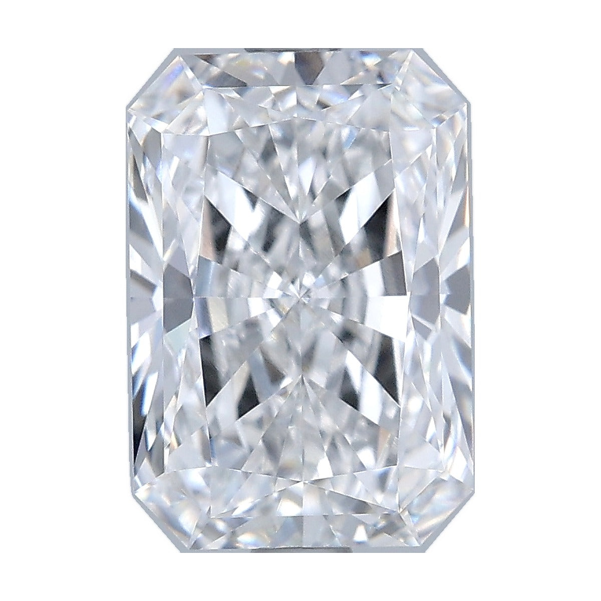 3.08 ct radiant lab-grown diamond, E color, VVS2 clarity, GIA certified, still from its 360° video