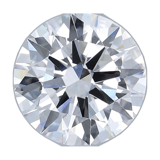 3.08 ct round lab-grown diamond, D color, VVS2 clarity, IGI certified, still from its 360° video