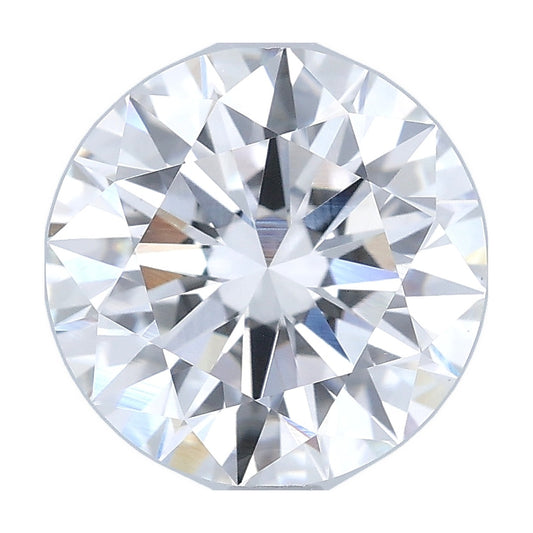 3.08 ct round lab-grown diamond, E color, VS1 clarity, IGI certified, still from its 360° video