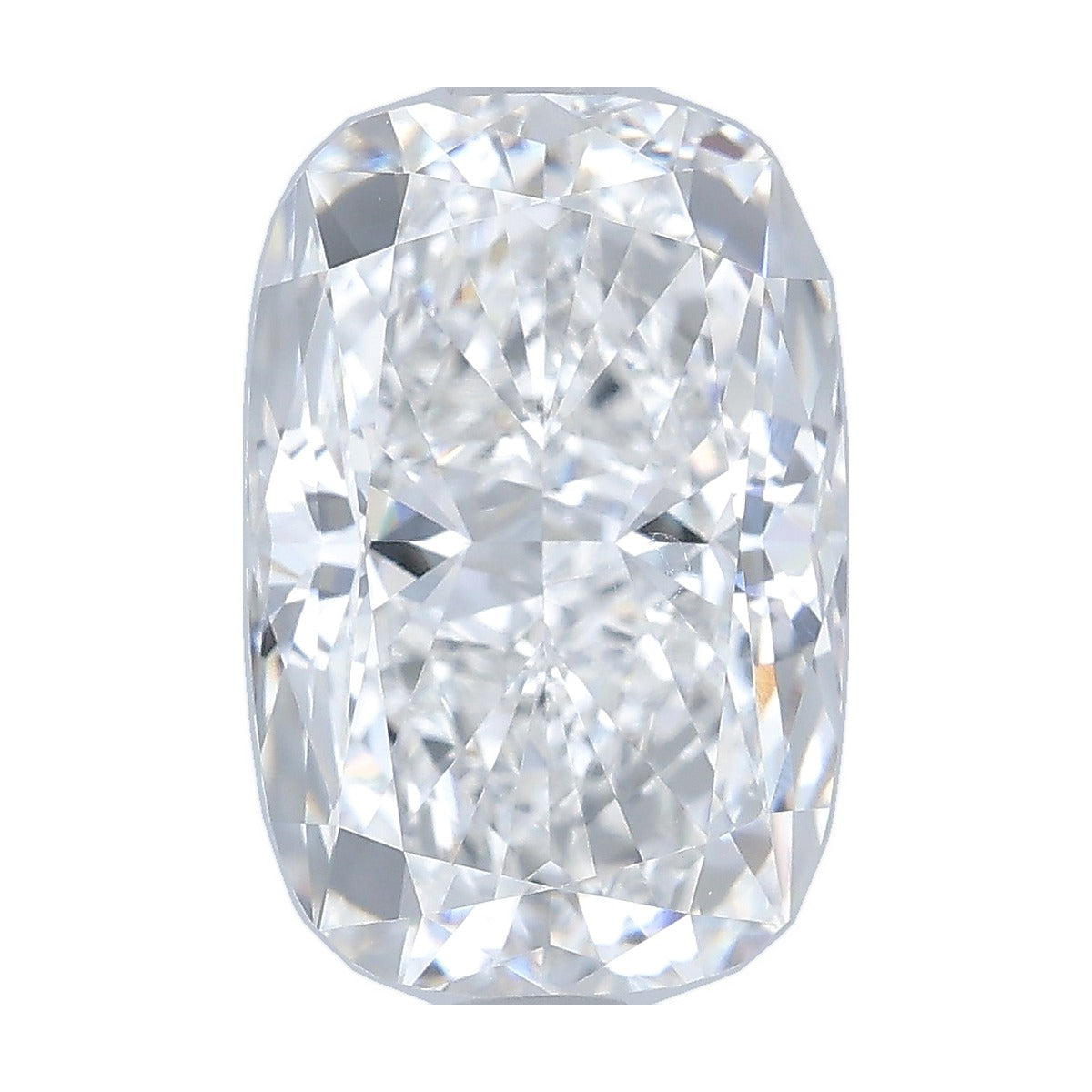 3.09 ct elongated cushion lab-grown diamond, E color, VVS2 clarity, IGI certified, still from its 360° video