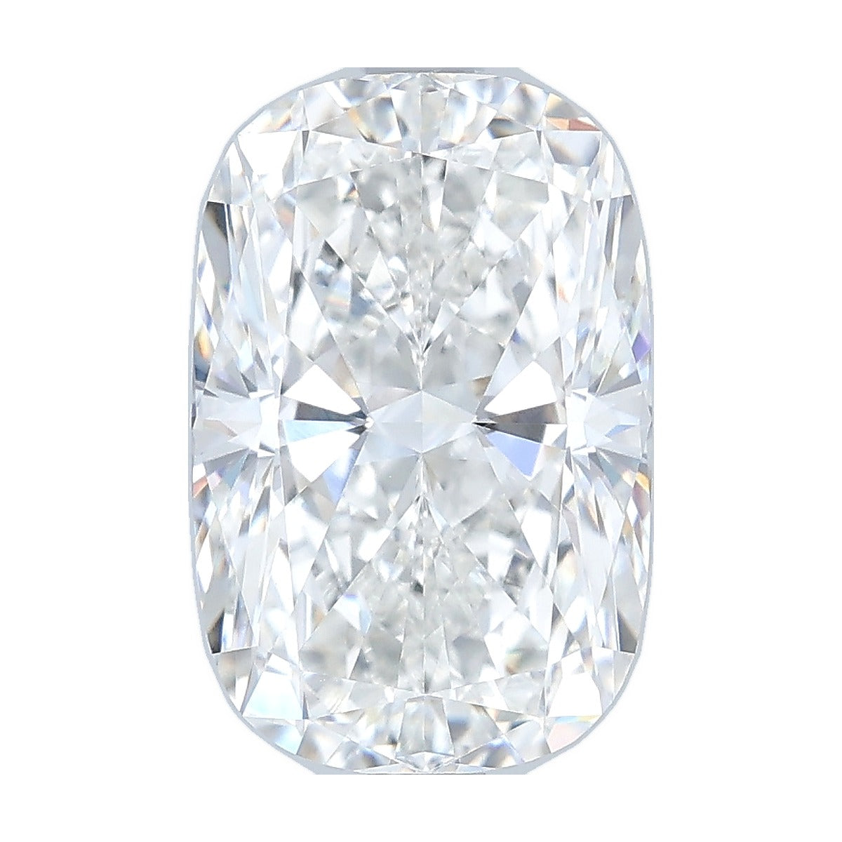 3.09 ct elongated cushion lab-grown diamond, F color, VVS2 clarity, IGI certified, still from its 360° video