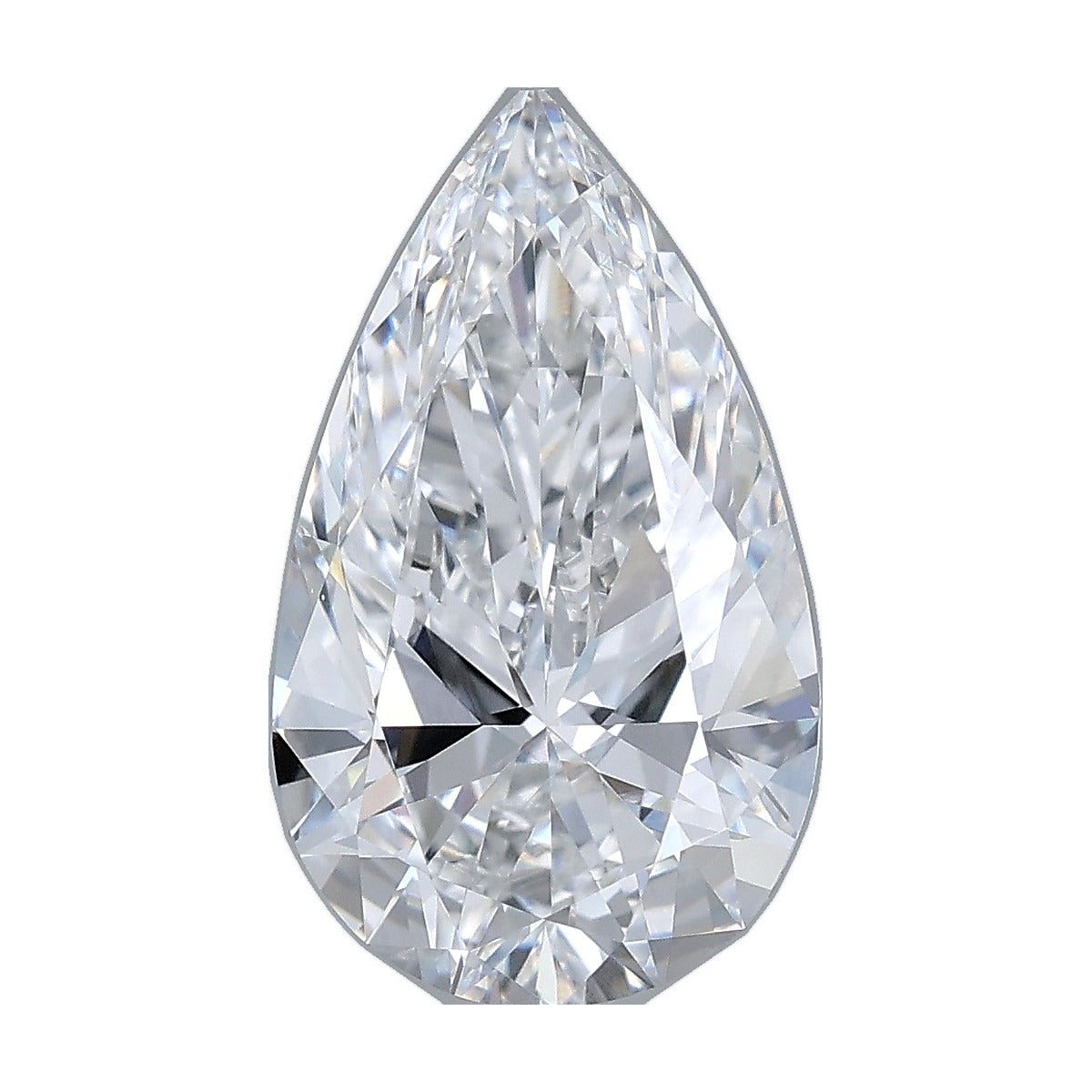 3.09 ct pear lab-grown diamond, D color, VVS2 clarity, IGI certified, still from its 360° video