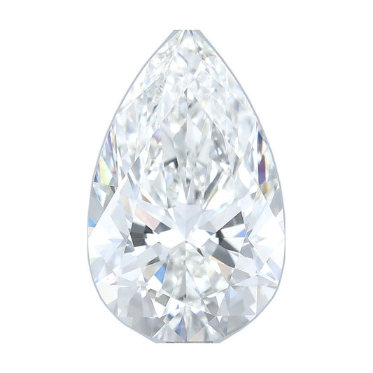 3.09 ct pear lab-grown diamond, G color, VVS2 clarity, IGI certified, still from its 360° video
