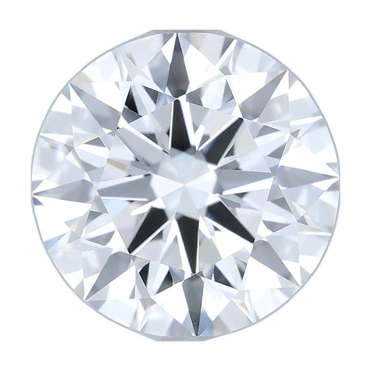 3.09 ct round lab-grown diamond, D color, VVS1 clarity, IGI certified, still from its 360° video