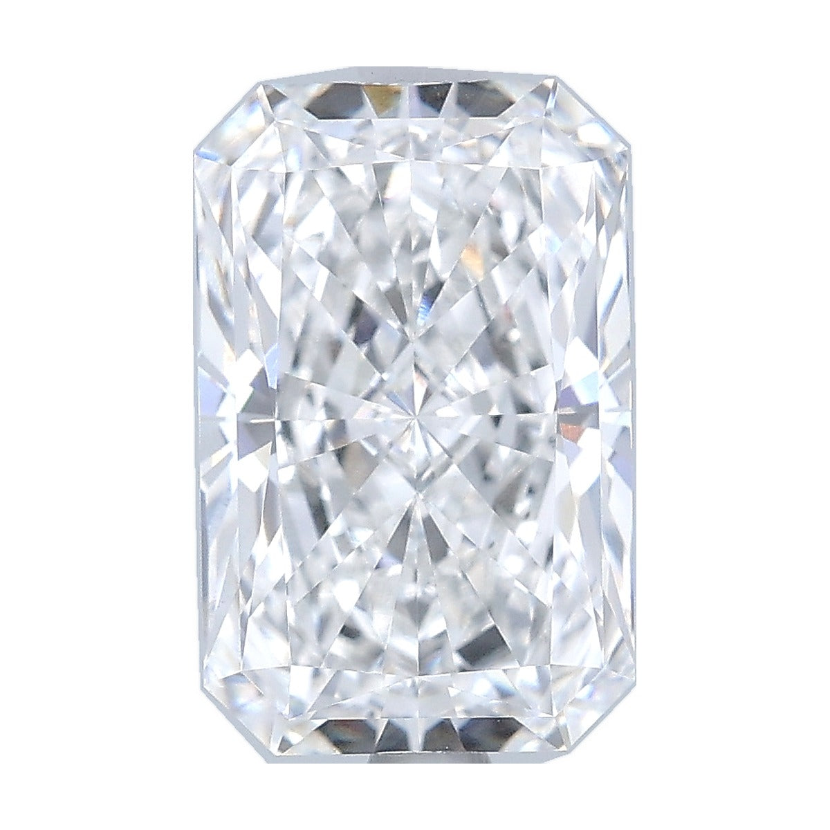 3.10 ct radiant lab-grown diamond, E color, VVS2 clarity, IGI certified, still from its 360° video