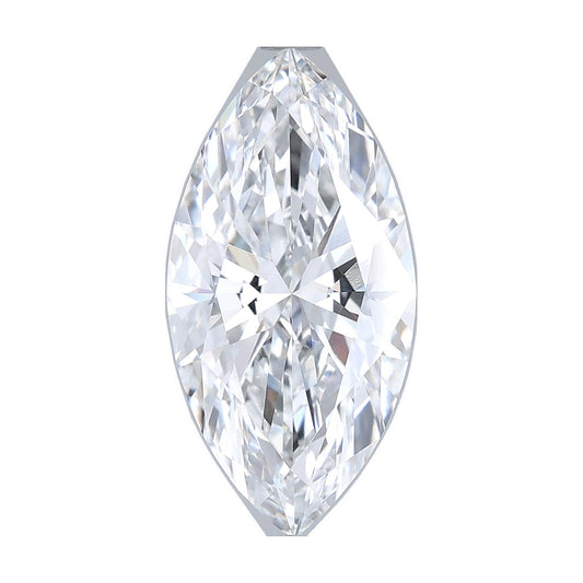 3.11 ct marquise lab-grown diamond, E color, VVS2 clarity, GIA certified, still from its 360° video
