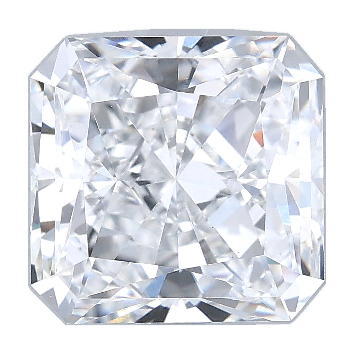 3.11 ct square radiant lab-grown diamond, D color, VS1 clarity, IGI certified, still from its 360° video