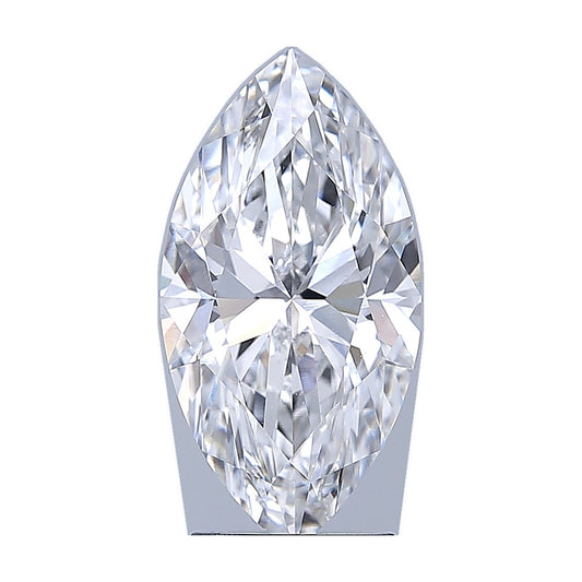 3.12 ct marquise lab-grown diamond, E color, VS1 clarity, IGI certified, still from its 360° video