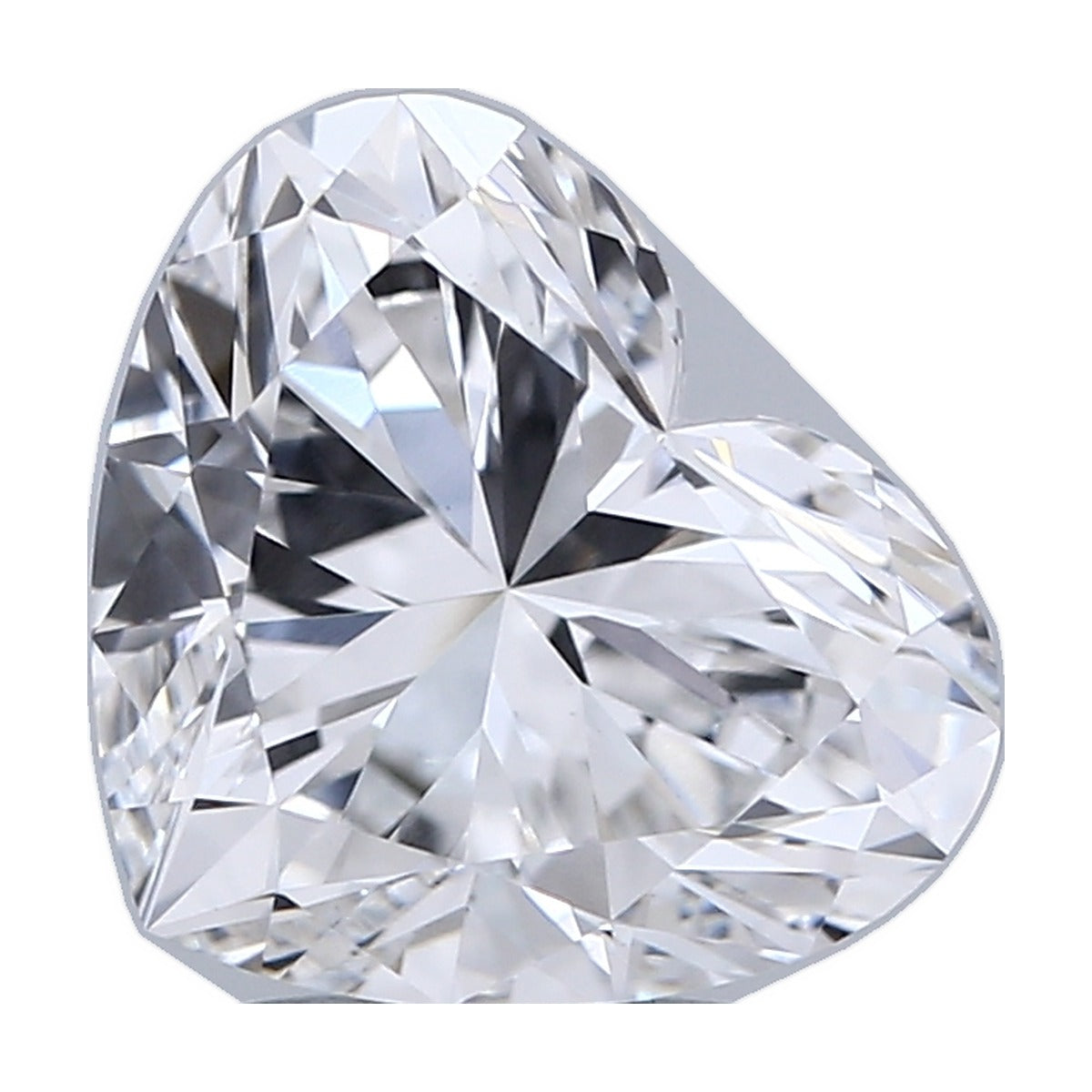 3.13 ct heart lab-grown diamond, F color, VS1 clarity, GIA certified, still from its 360° video