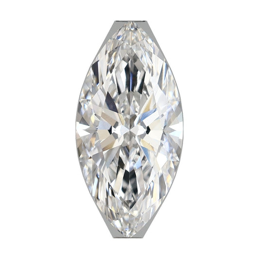 3.14 ct marquise lab-grown diamond, E color, VS1 clarity, IGI certified, still from its 360° video