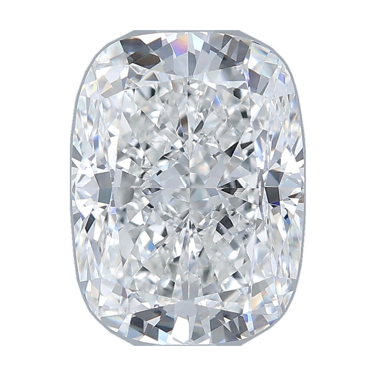 3.22 ct elongated cushion lab-grown diamond, E color, VVS2 clarity, IGI certified, still from its 360° video