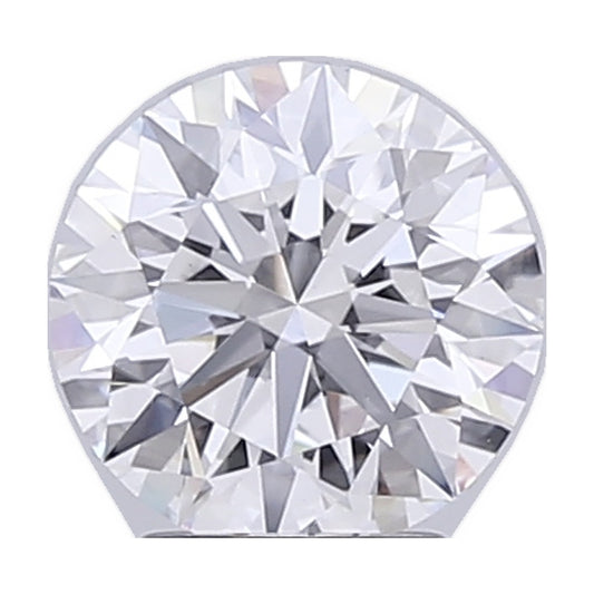 3.22 ct round lab-grown diamond, D color, VS1 clarity, IGI certified, still from its 360° video