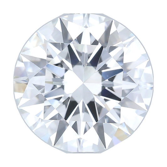 3.22 ct round lab-grown diamond, D color, VVS2 clarity, IGI certified, still from its 360° video
